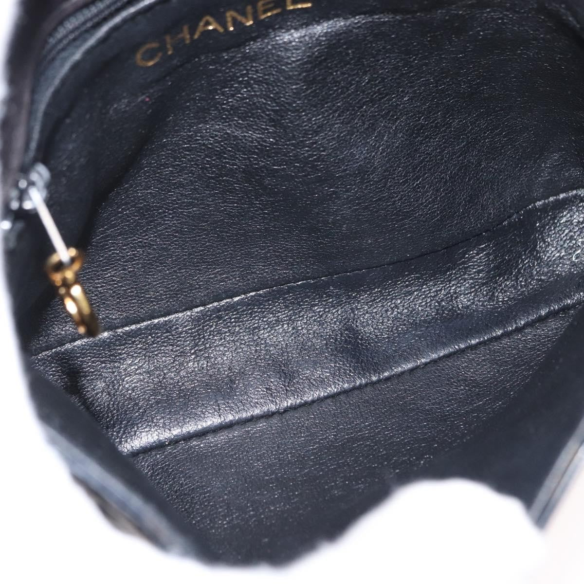 Chanel Vintage CC Flap Waist Bag Patent Leather, BLACK, PATENT_LEATHER, Clutche & pouche