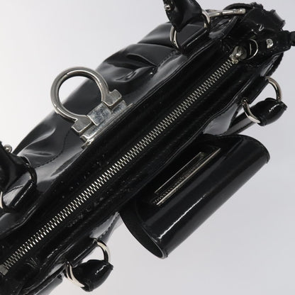 Salvatore Ferragamo Marisa Satchel Patent leather, BLACK, PATENT_LEATHER, Shoulder bag