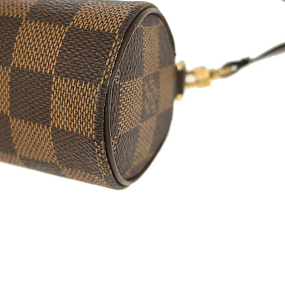 Louis Vuitton Papillon Pochette Damier, BROWN, CANVAS, Clutche & pouche