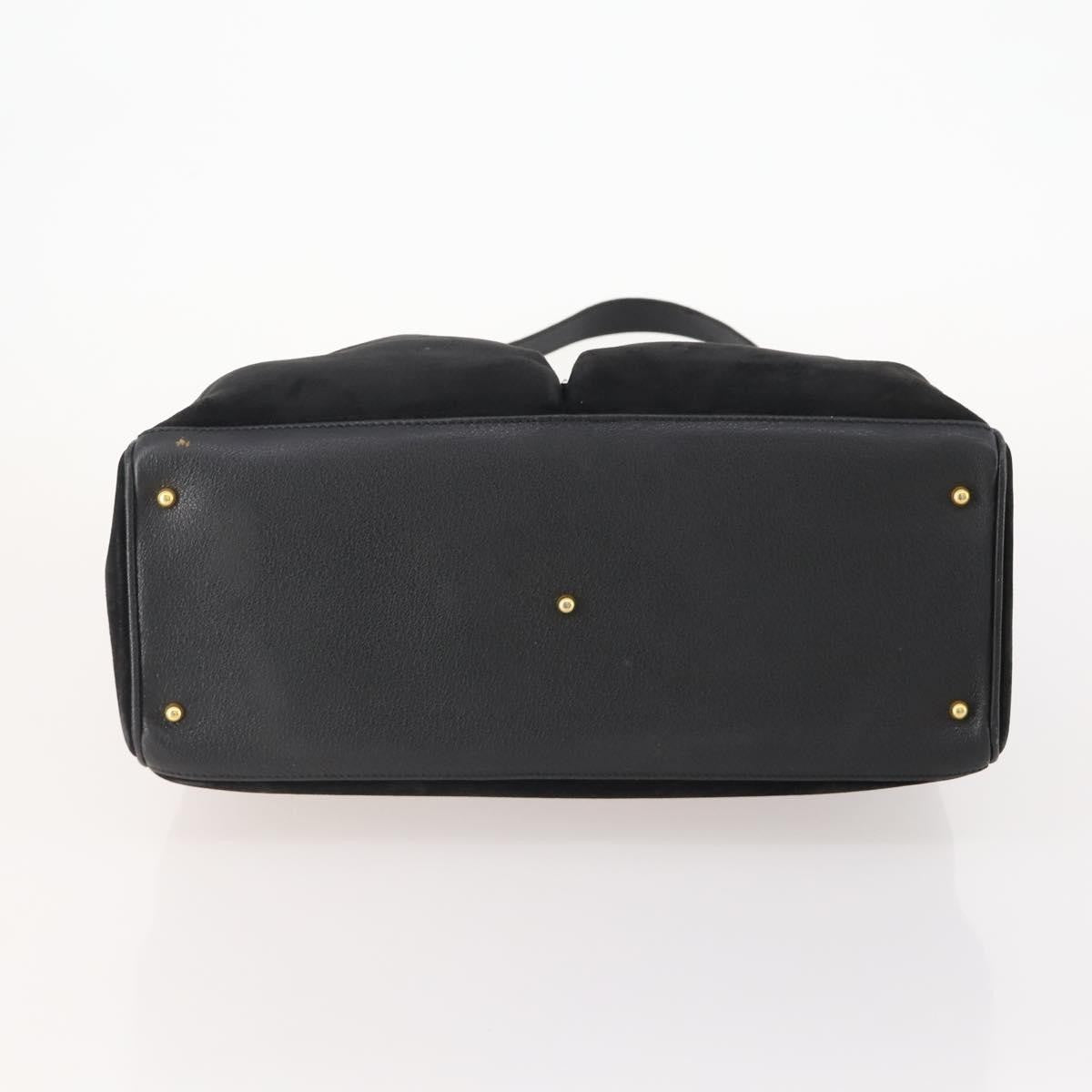 Gucci Bamboo tote bag Suede, Black, Suede, Tote Bag