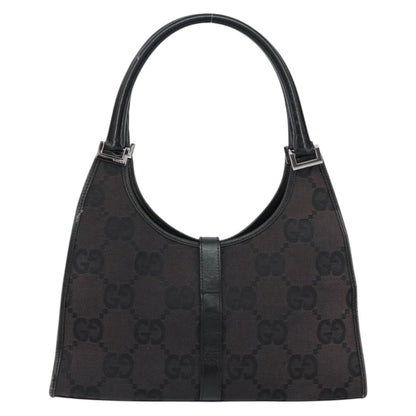 Gucci Vintage Jackie Handbag Canvas, BLACK, CANVAS, Handbag