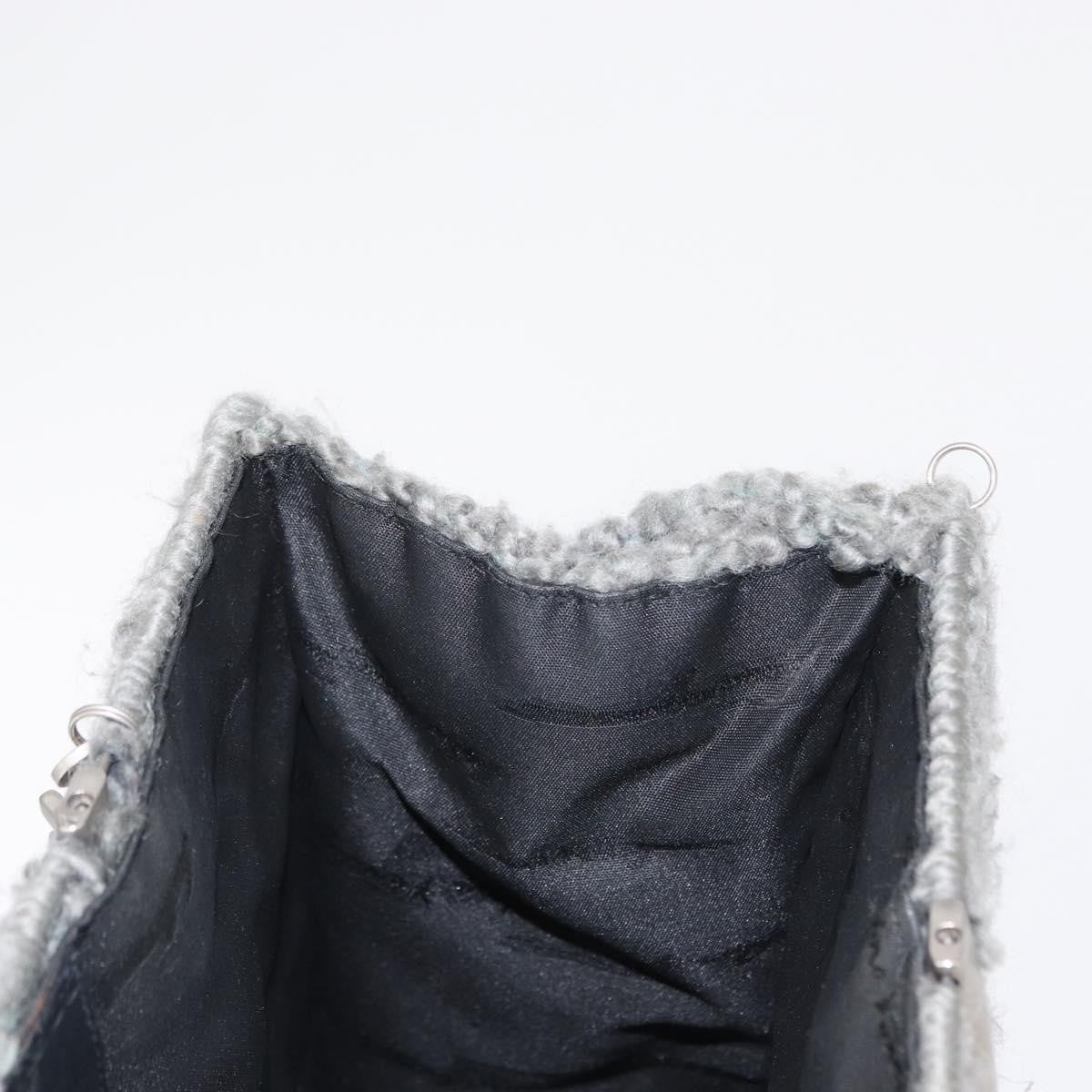 Salvatore Ferragamo Gancini handbag Wool, GRAY, WOOL, Handbag