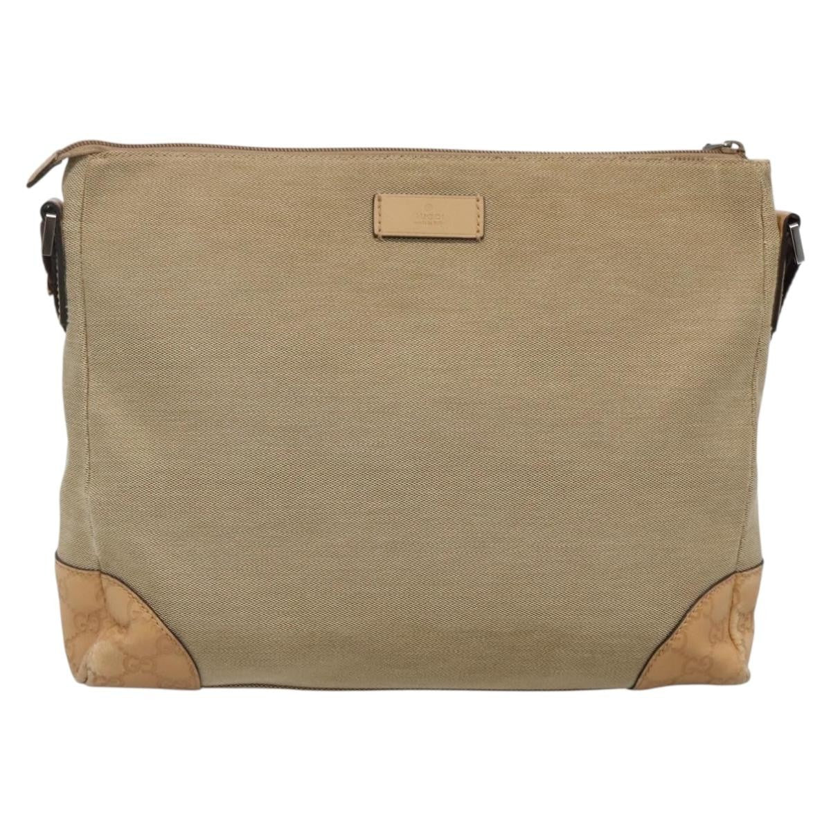 Gucci Original Messenger GG Canvas, BEIGE, CANVAS, Shoulder bag