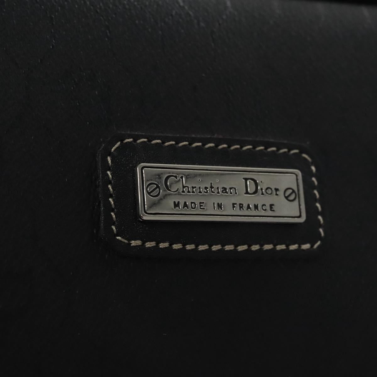 Christian Dior Vintage honeycomb clutch Canvas, BLACK, CANVAS, Clutche & pouche