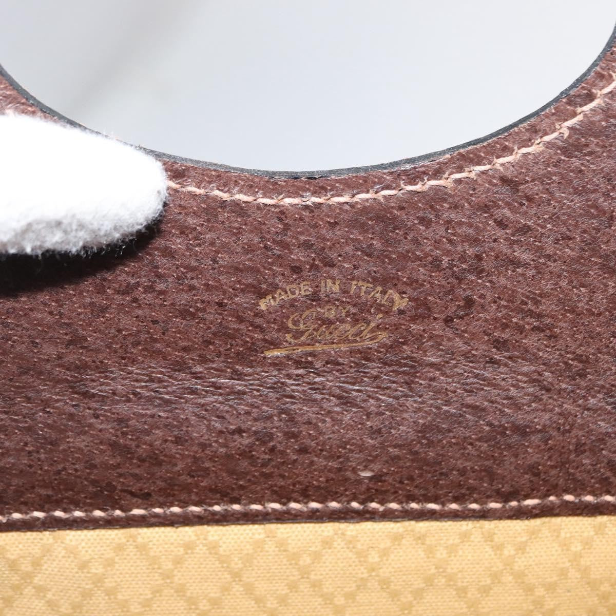 Gucci Vintage Web Sherry Line Handbag Suede, BROWN, SUEDE, Handbag