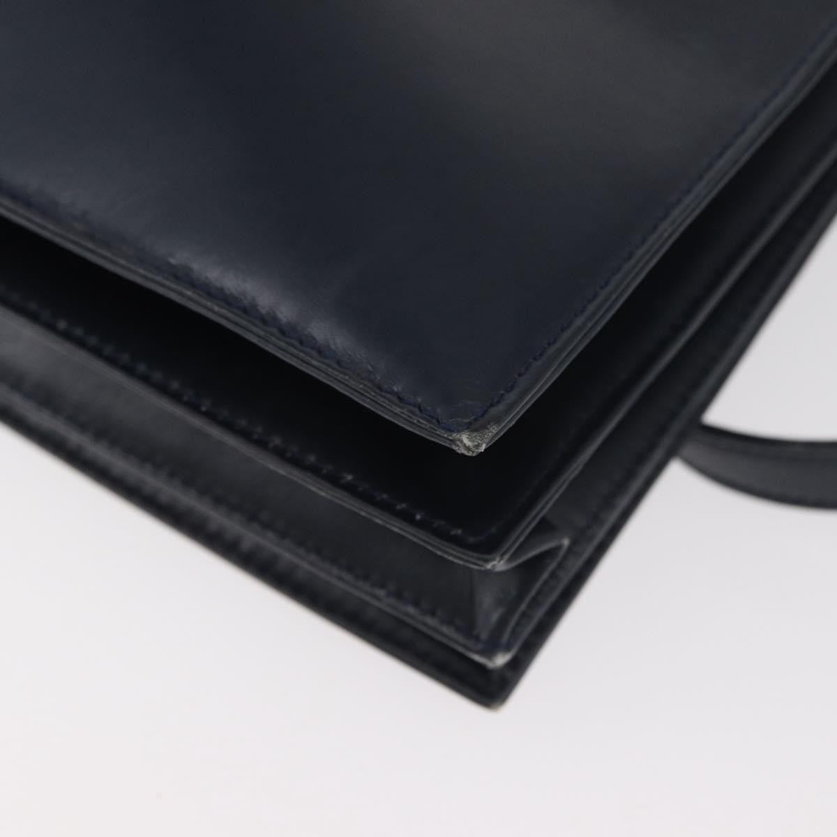 Loewe Anagram Shoulder Bag Leather, Navy, Leather, Shoulder Bag