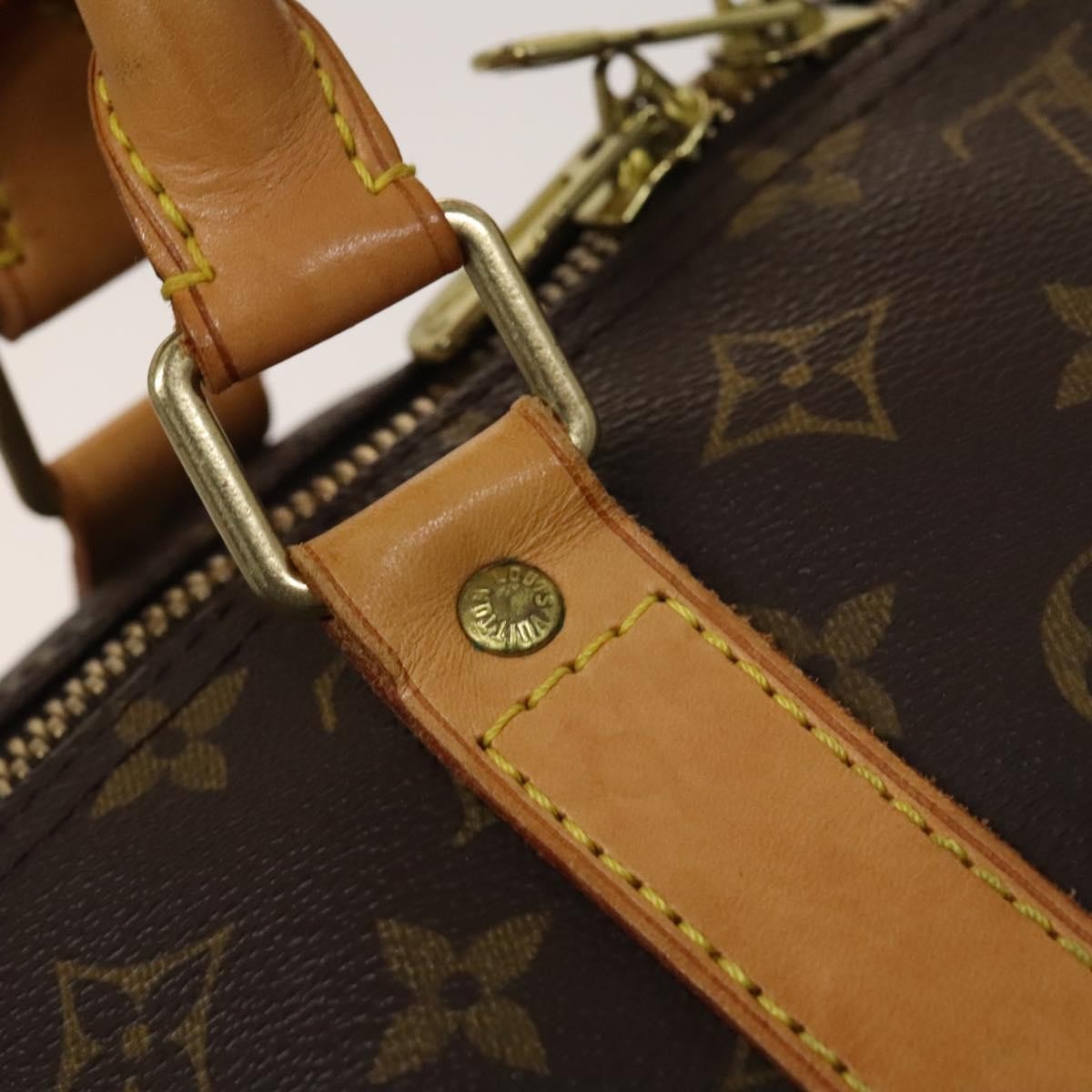 Louis Vuitton Keepall Bag Monogram Canvas, BROWN, CANVAS, Travel bag