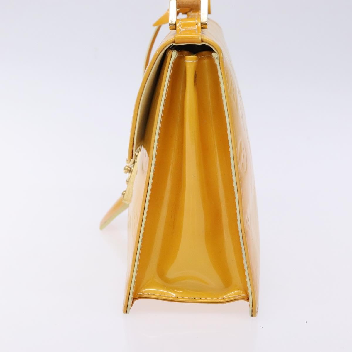 Louis Vuitton Spring Street Handbag Monogram Vernis, YELLOW, PATENT_LEATHER, Handbag