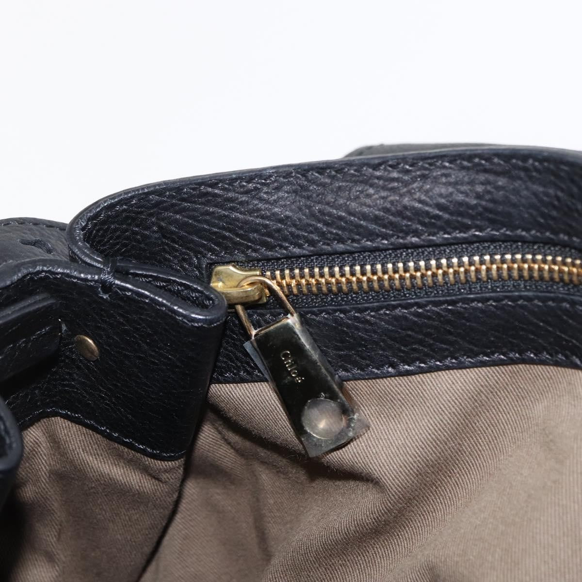 Chloe Elsie Convertible Satchel Leather, BLACK, LEATHER, Handbag