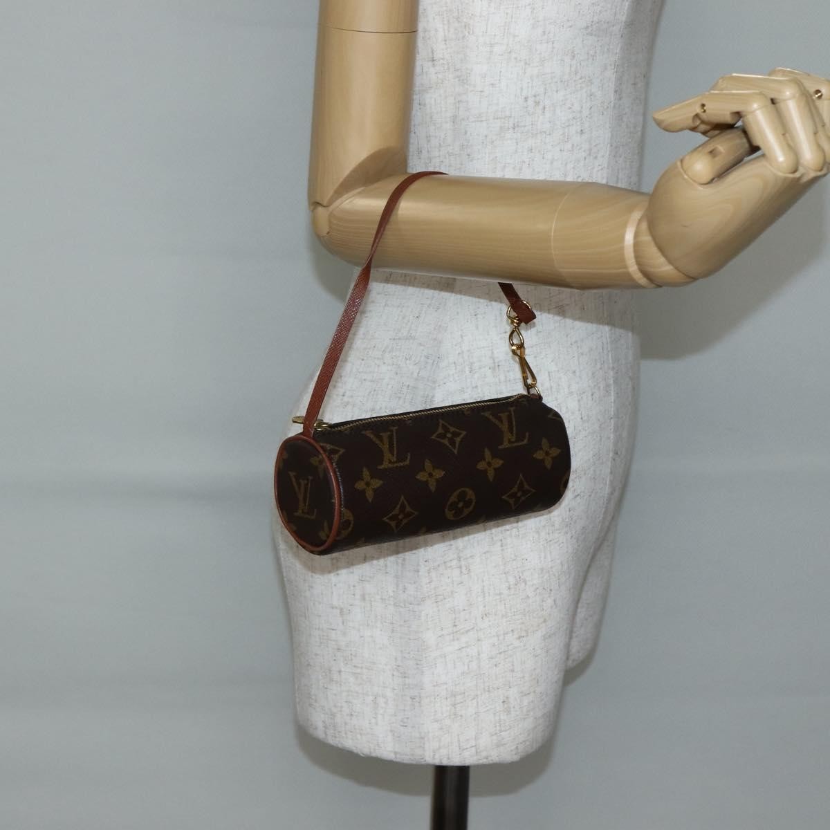 Louis Vuitton Papillon Pochette Monogram Canvas, BROWN, CANVAS, Crossbody bag