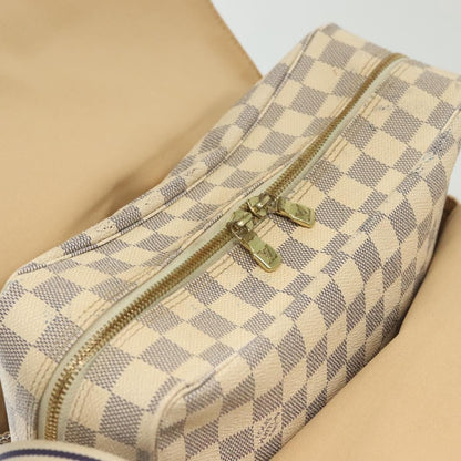 Louis Vuitton Naviglio Handbag Damier, WHITE, CANVAS, Shoulder bag