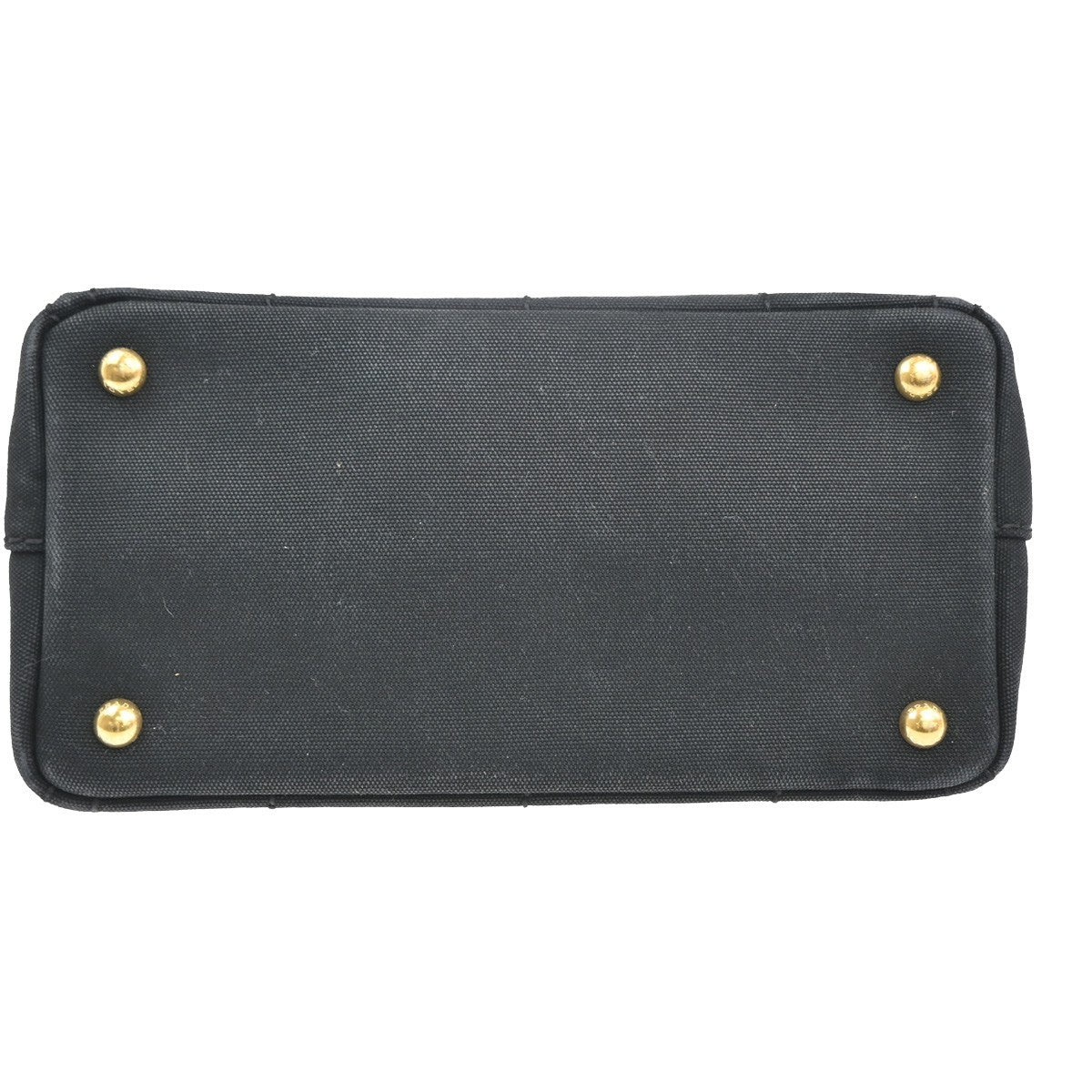 Prada Canapa Convertible Tote Canvas, BLACK, CANVAS, Tote bag