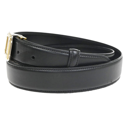 Cartier Santos Plaque Reversible Belt Leather, Black, Leather, Belt