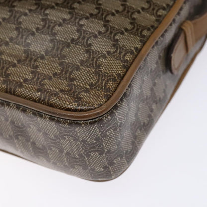 Celine Macadam Shoulder Bag PVC Leather, BEIGE, PVC, Shoulder bag