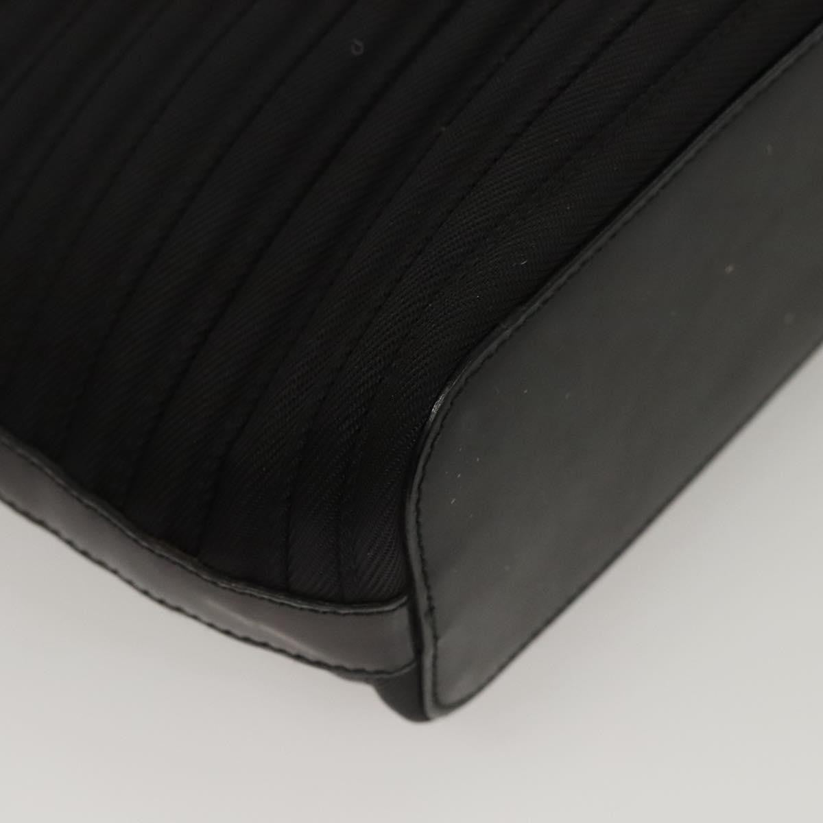 Gucci Vintage Bamboo Handle Tote Nylon, BLACK, NYLON, Tote bag