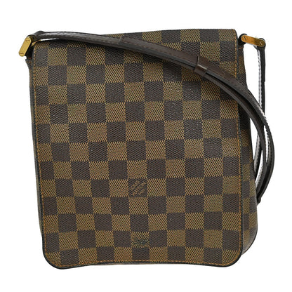Louis Vuitton Musette Salsa Handbag Damier Canvas, BROWN, CANVAS, Shoulder bag