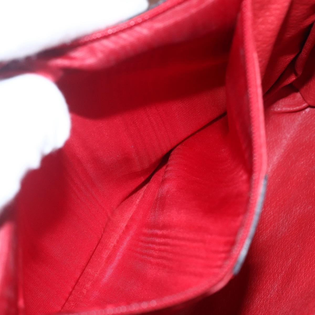 Celine Circle Logo Handbag Leather, BROWN, LEATHER, Handbag