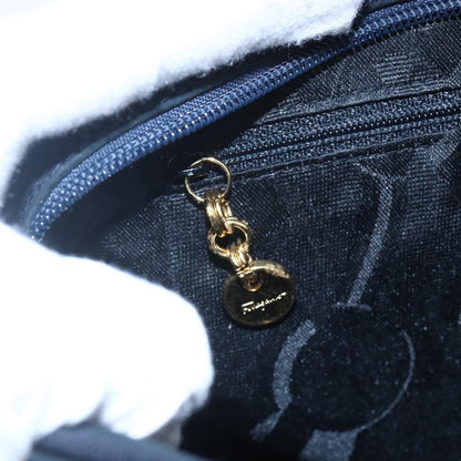 Salvatore Ferragamo Vala Shoulder Bag Leather, NAVY, LEATHER, Shoulder bag