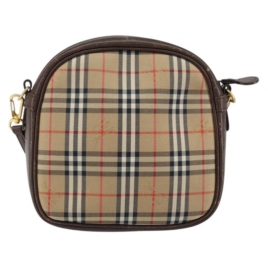 Burberry Nova check Shoulder bag Canvas, BEIGE, CANVAS, Shoulder bag