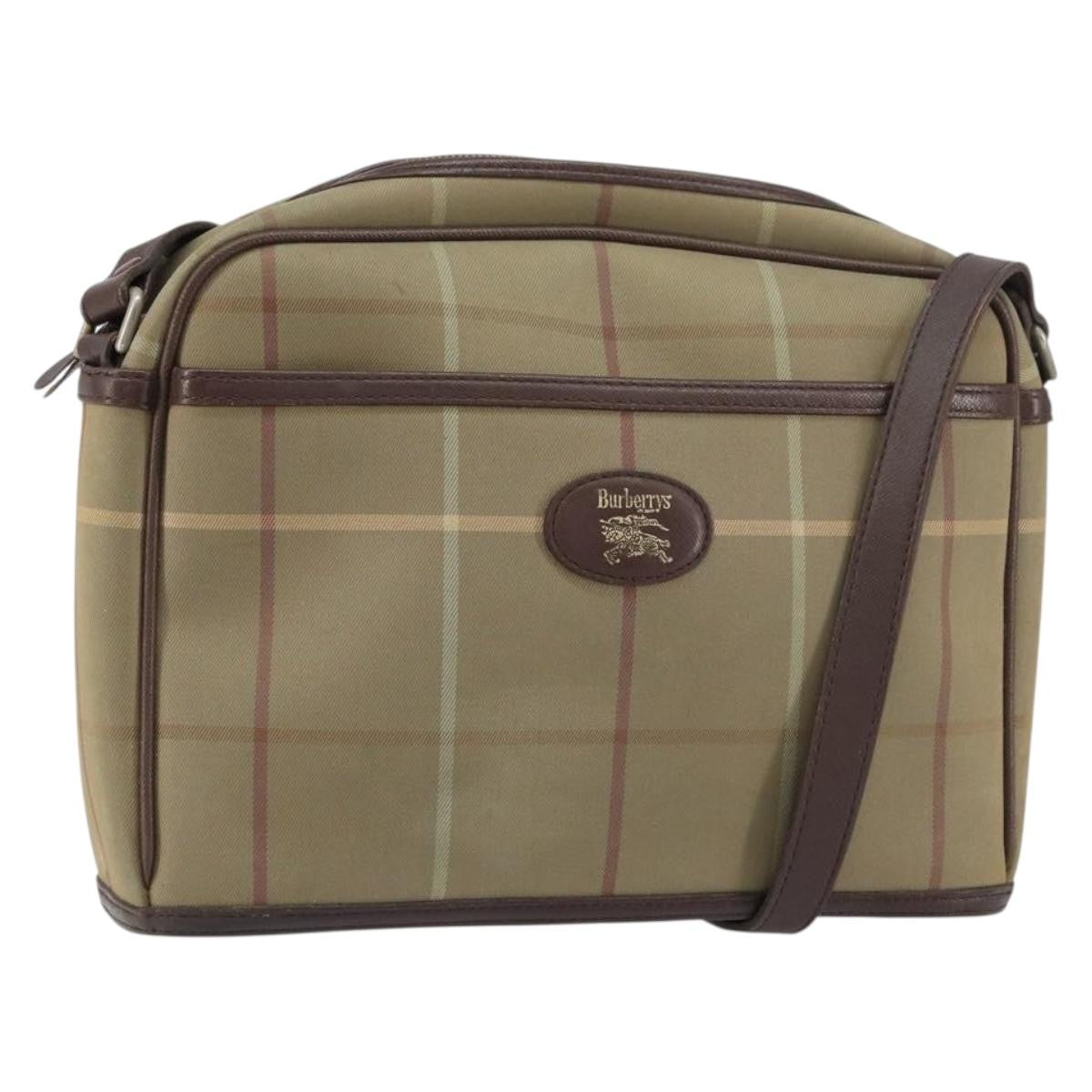 Burberry Nova check Shoulder bag Canvas, BEIGE, CANVAS, Shoulder bag