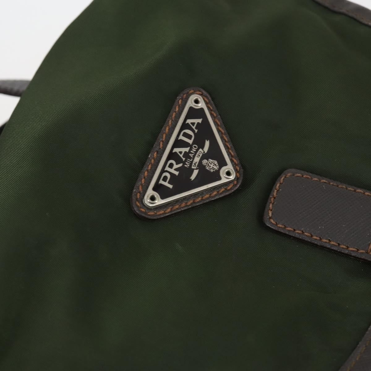 Prada Double Front Pocket Backpack Tessuto, KHAKI, NYLON, Backpack