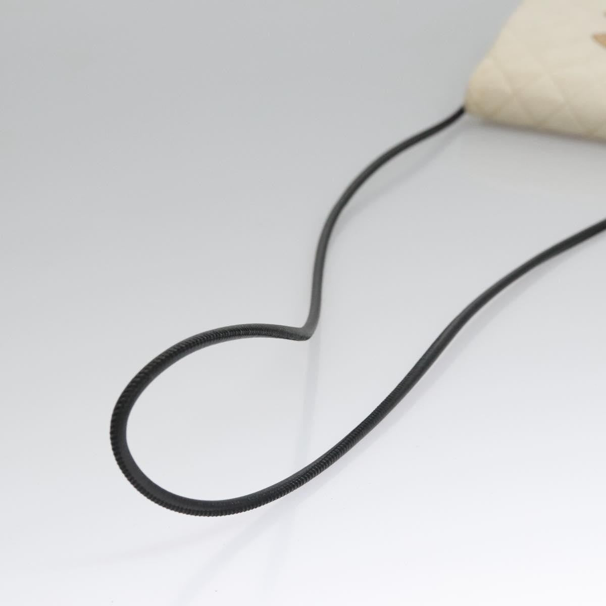 Chanel Cambon Crossbody Bag Quilted Leather, WHITE, LEATHER, Shoulder bag