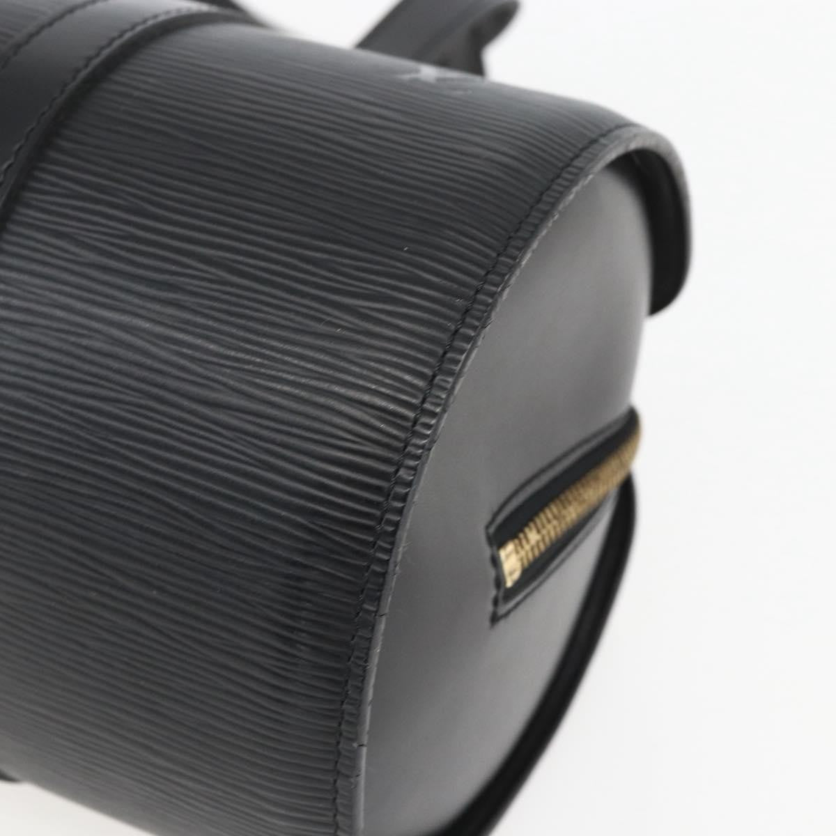 Louis Vuitton Soufflot Handbag Epi Leather, BLACK, LEATHER, Handbag