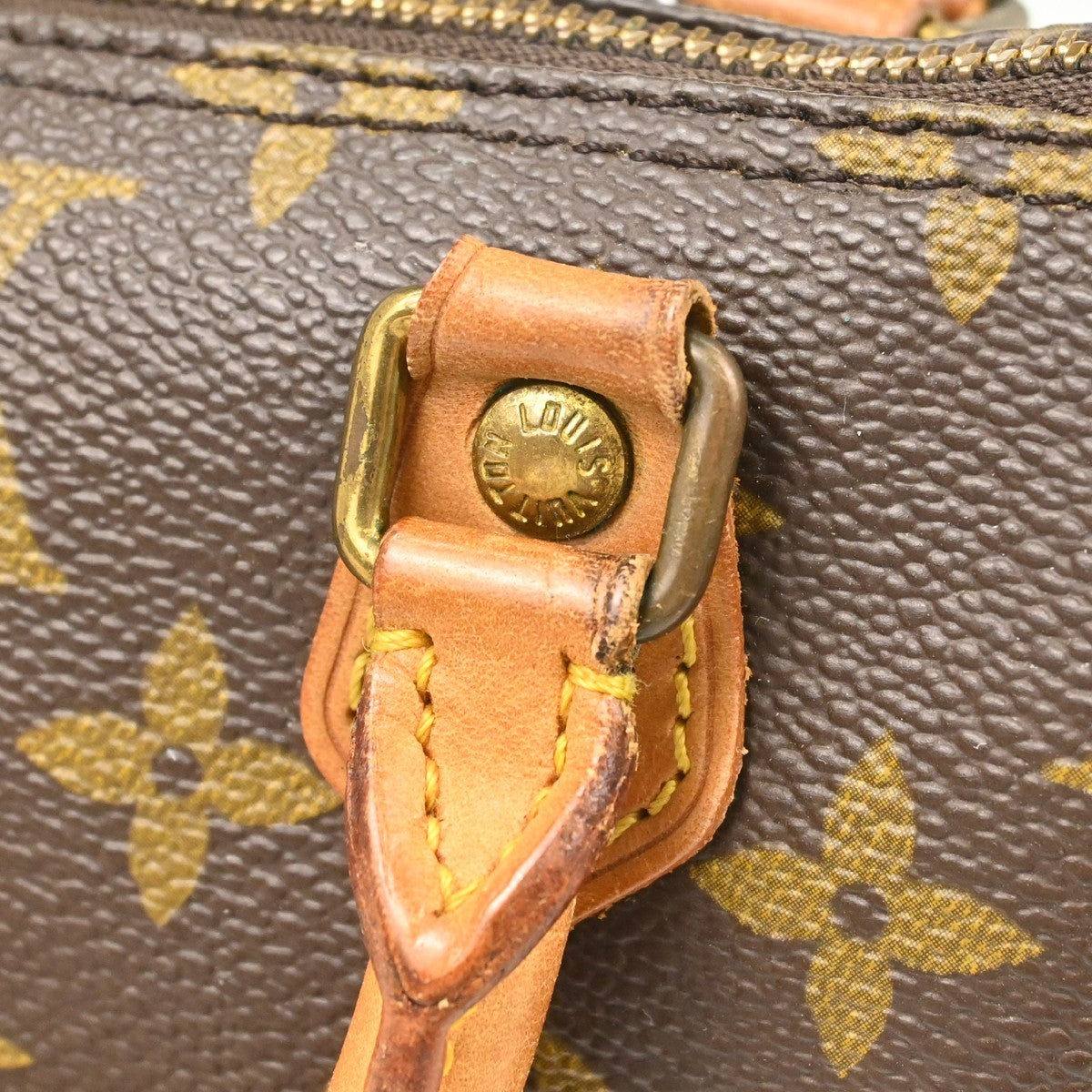Louis Vuitton Speedy Mini HL Handbag Monogram Canvas, Brown, Canvas, Handbag