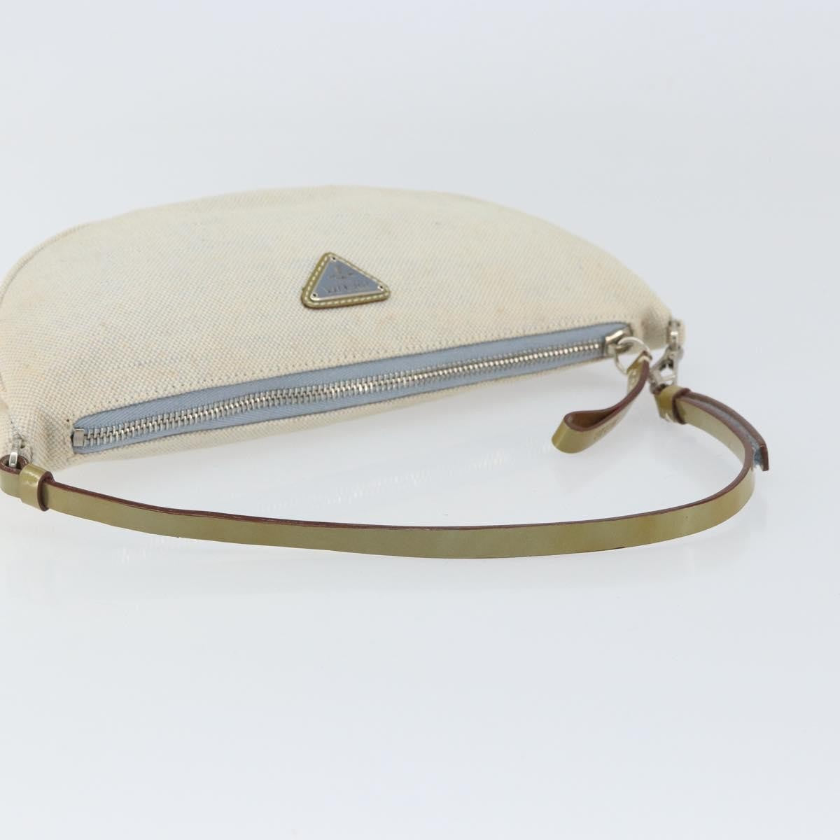 Prada Vintage Pouch Canvas, GRAY, CANVAS, Clutche & pouche
