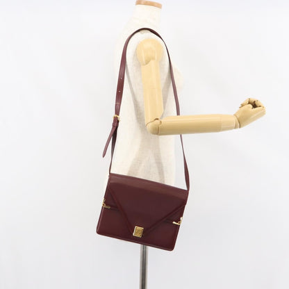 cartier Must de Cartier Shoulder Bag Leather, BURGUNDY, LEATHER, Shoulder bag