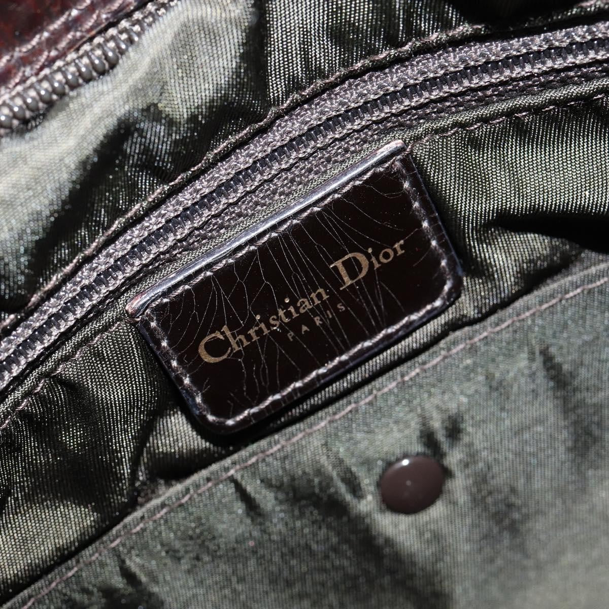 Christian Dior Vintage Saddle Bowler Bag Trotter Canvas, BROWN, CANVAS, Handbag