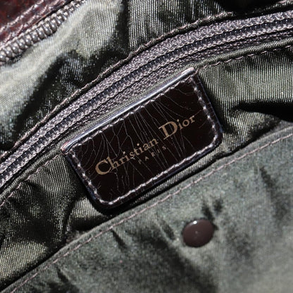 Christian Dior Vintage Saddle Bowler Bag Trotter Canvas, BROWN, CANVAS, Handbag