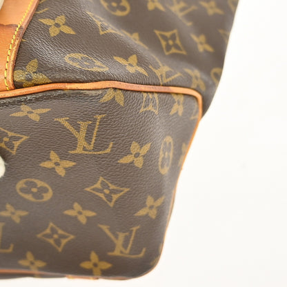 Louis Vuitton Shopping Sac Handbag Monogram Canvas, BROWN, CANVAS, Tote bag