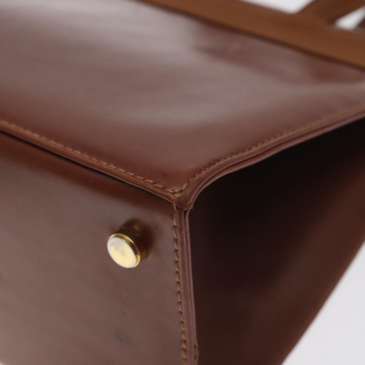 Salvatore Ferragamo Convertible Vara Bow Tote Leather, BROWN, LEATHER, Handbag