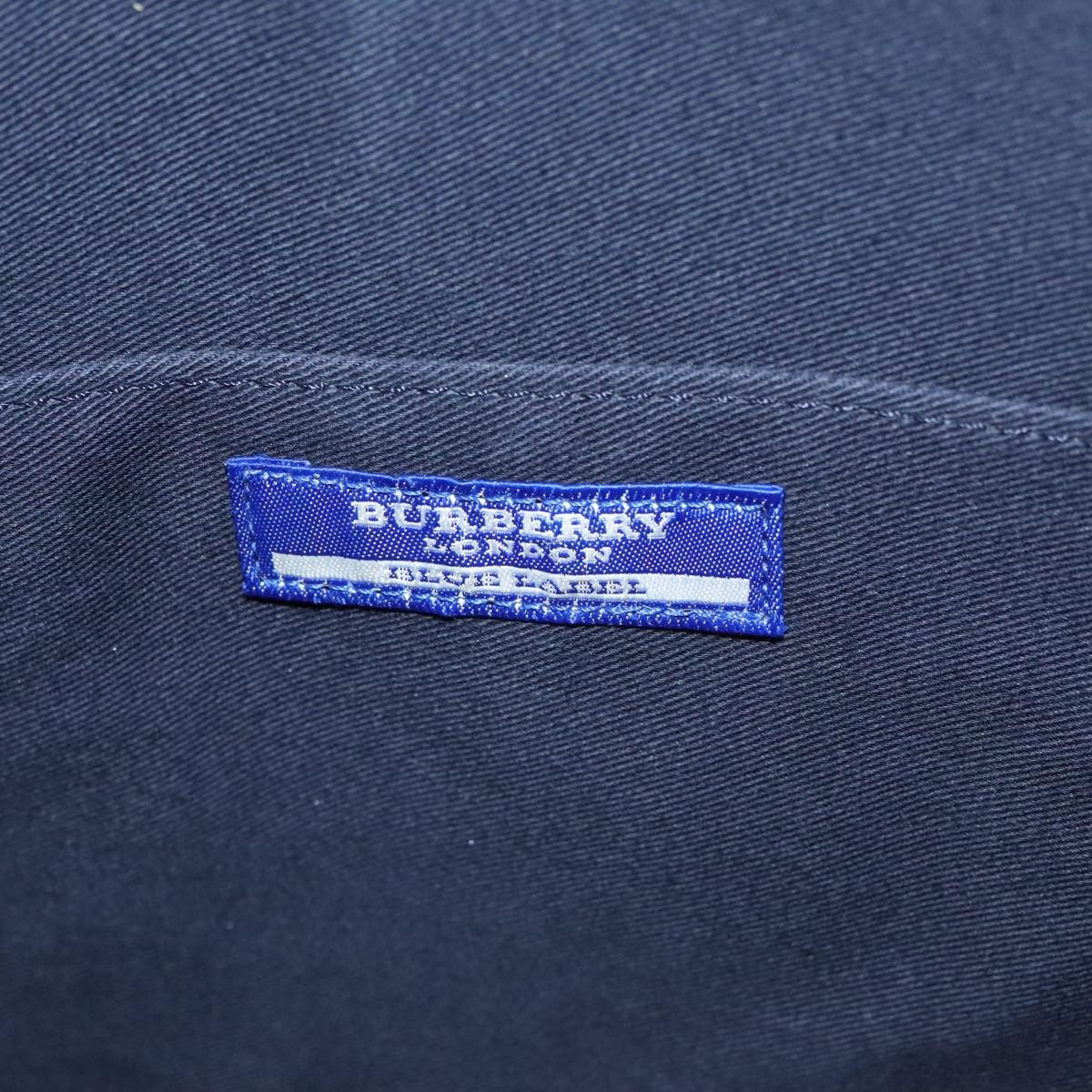 Burberry Blue Label Handbag Canvas, NAVY, CANVAS, Handbag