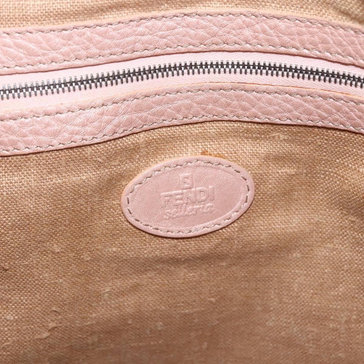 Fendi Selleria Tote Leather, PINK, LEATHER, Tote bag