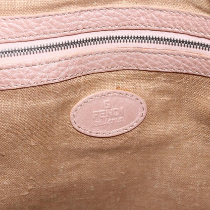 Fendi Selleria Tote Leather, PINK, LEATHER, Tote bag