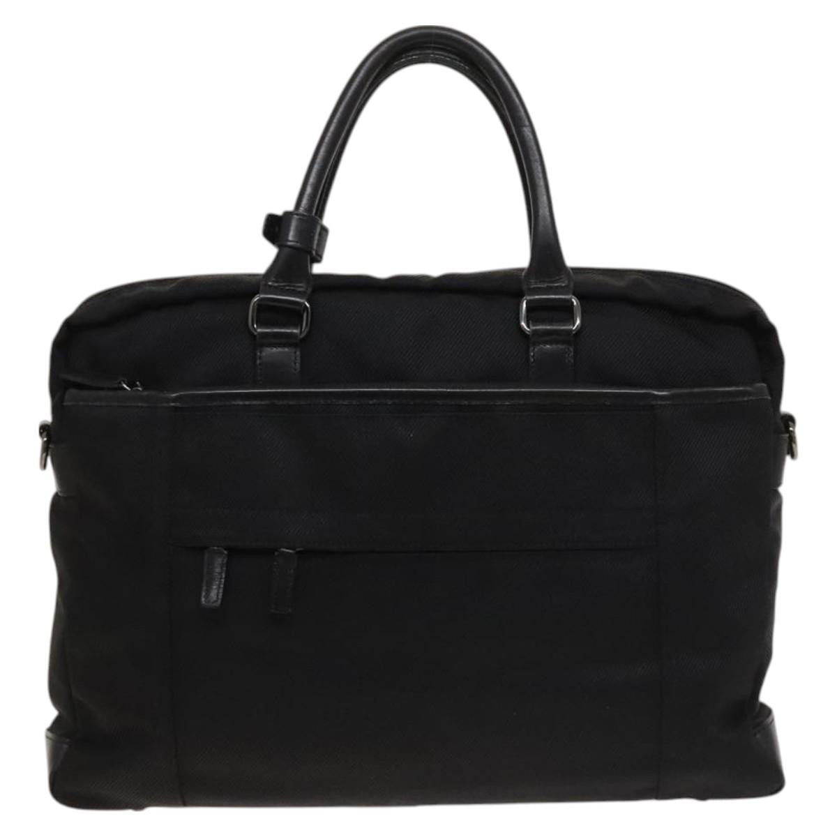 Burberry Black Label Business Bag Canvas, BLACK, CANVAS, Briefcase