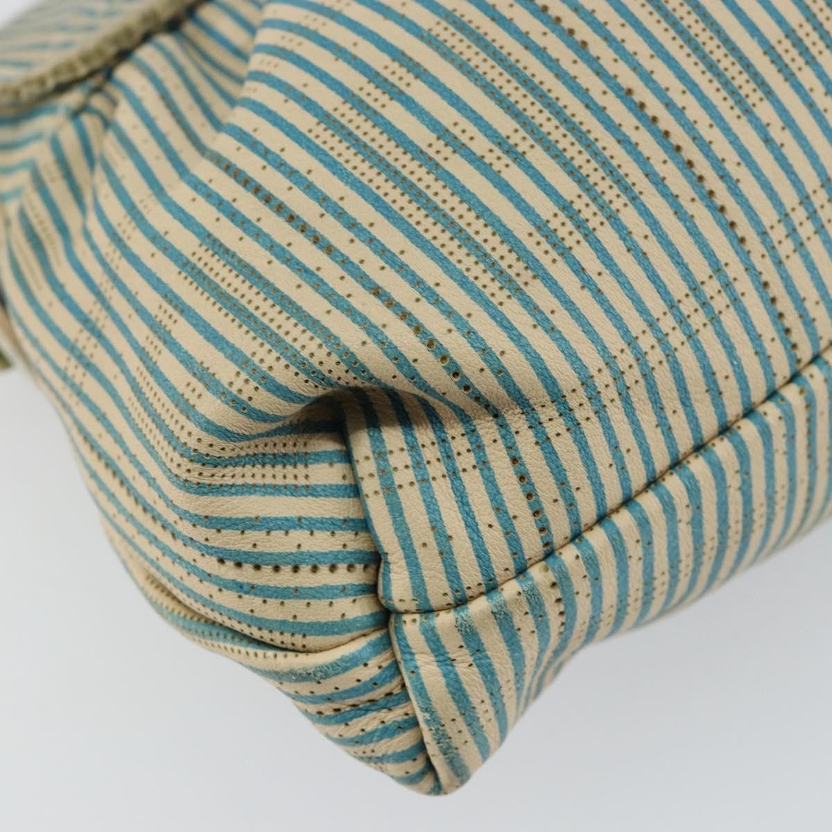 Fendi Chef Shoulder Bag Zucca Canvas, BLUE, CANVAS, Shoulder bag