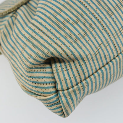 Fendi Chef Shoulder Bag Zucca Canvas, BLUE, CANVAS, Shoulder bag