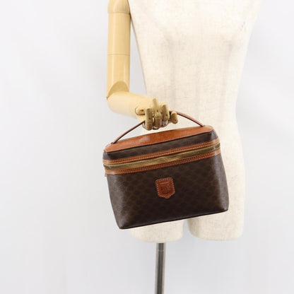 Celine Macadam Vanity Bag Canvas, BROWN, CANVAS, Clutche & pouche