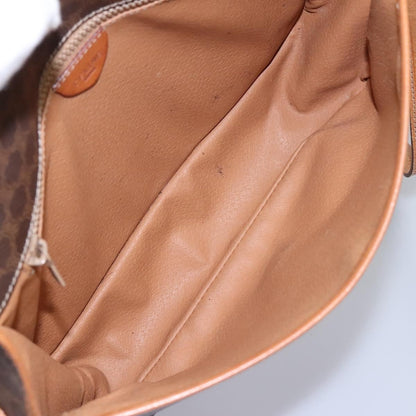 Celine Macadam Shoulder Bag PVC Leather, BROWN, CANVAS, Shoulder bag