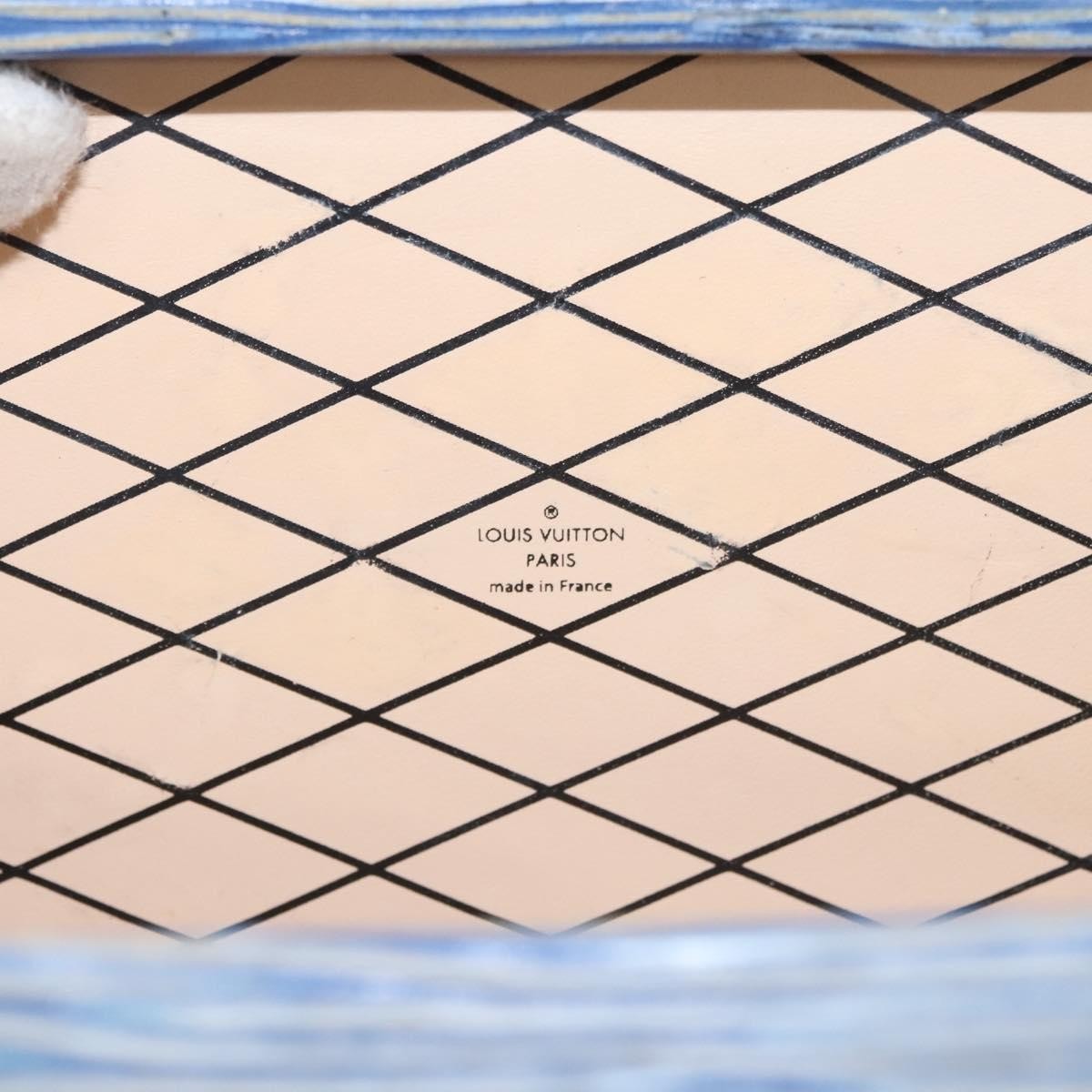 Louis Vuitton Petite Malle Handbag Epi Leather, BLUE, LEATHER, Handbag