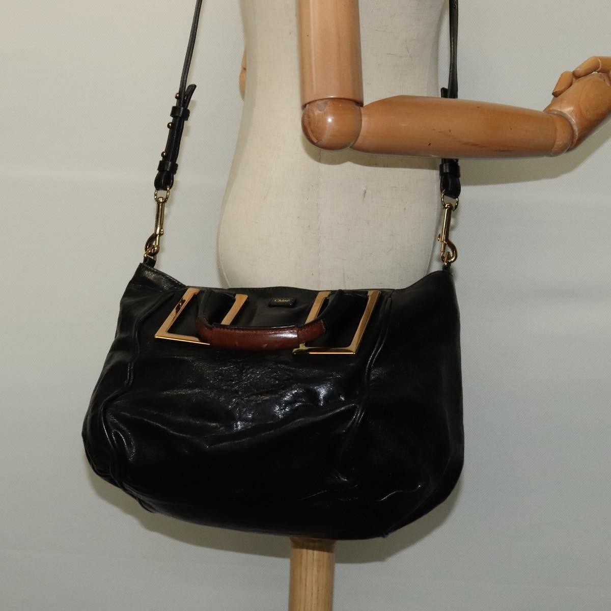 Chloe Ethel Tote Leather, BLACK, LEATHER, Tote bag