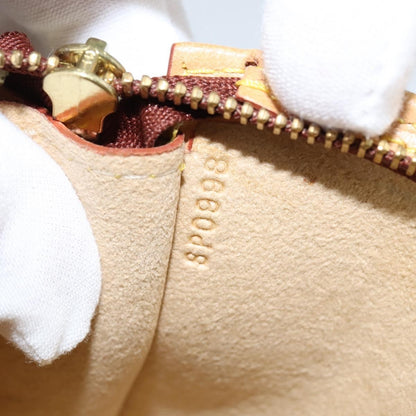 Louis Vuitton Pochette Accessoires Nomad Leather, BEIGE, LEATHER, Clutche & pouche