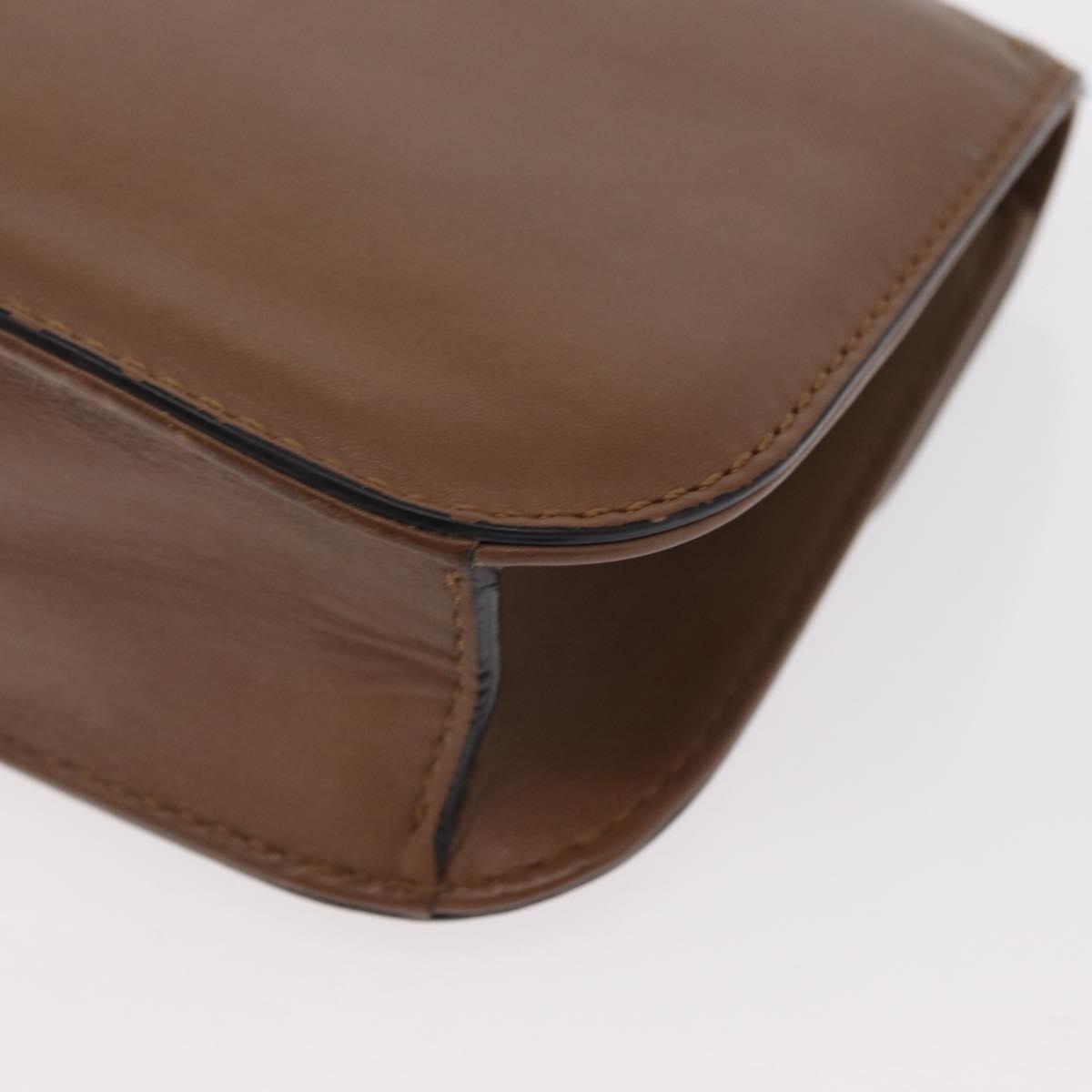 Valentino Garavani Rolling Rockstud Glam Lock Shoulder Bag Leather, BROWN, LEATHER, Shoulder bag