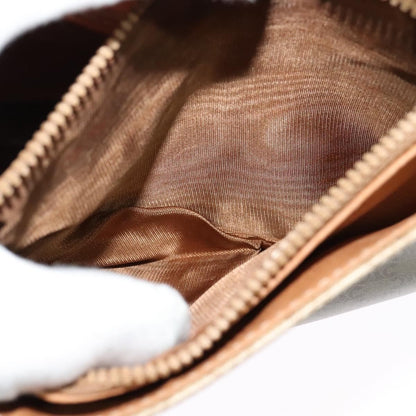 Celine Macadam Shoulder Bag PVC Leather, BEIGE, CANVAS, Shoulder bag