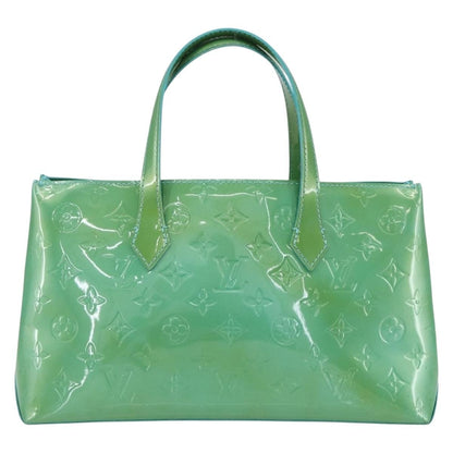 Louis Vuitton Wilshire Handbag Monogram Vernis, BLUE, PATENT_LEATHER, Handbag