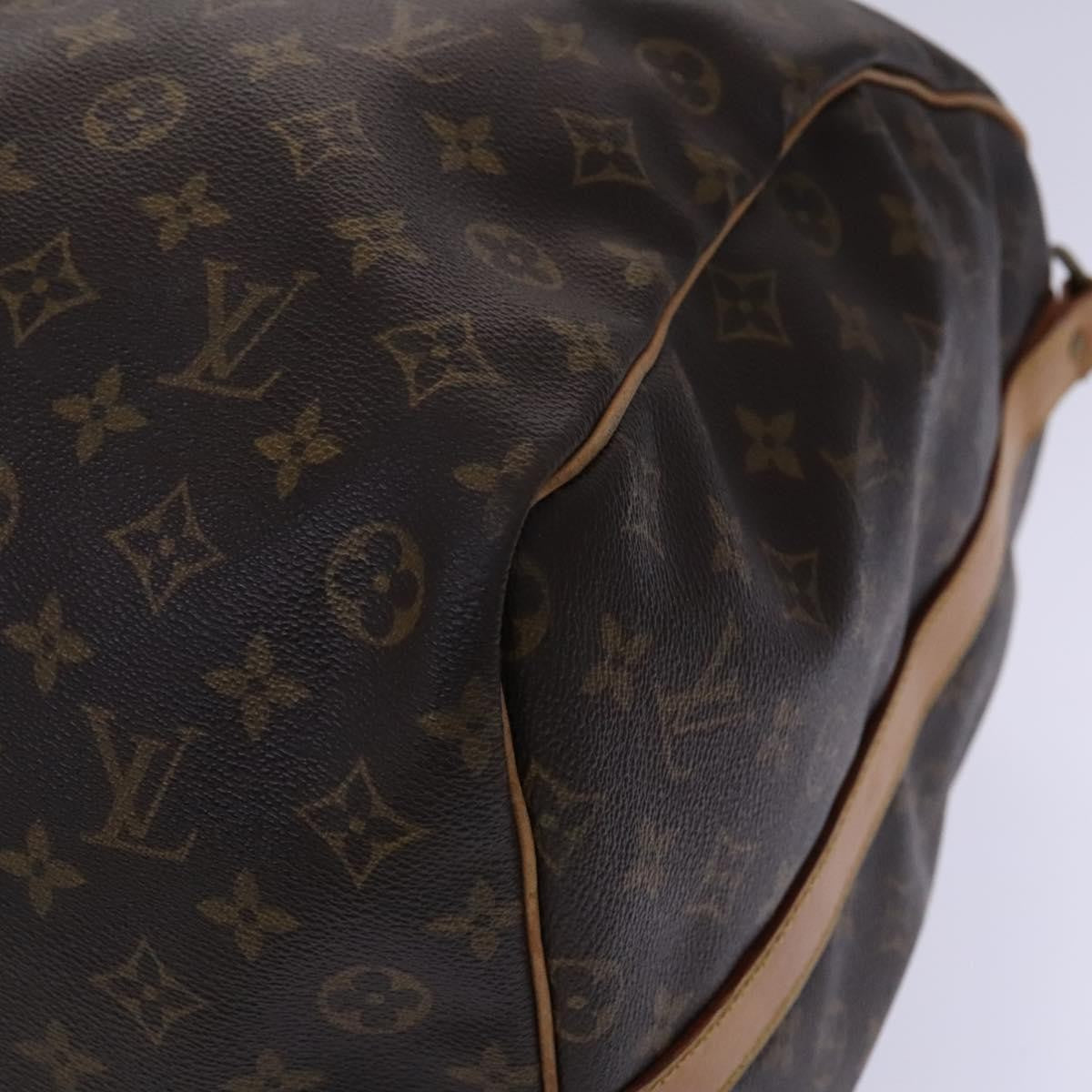 Louis Vuitton Keepall Bandouliere Bag Monogram Canvas, BROWN, CANVAS, Travel bag