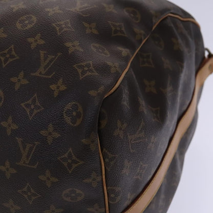 Louis Vuitton Keepall Bandouliere Bag Monogram Canvas, BROWN, CANVAS, Travel bag